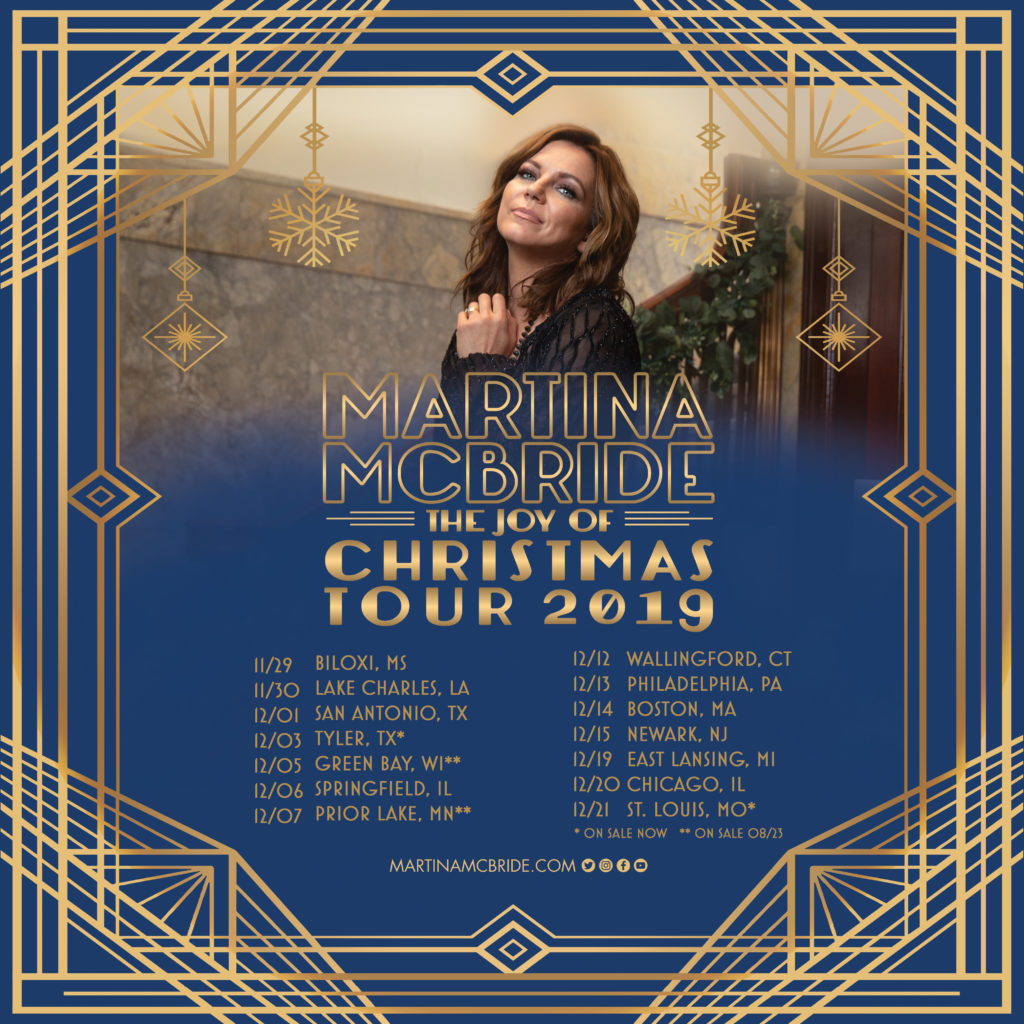 Country Music Icon and Lifestyle Influencer, Martina McBride, Announces